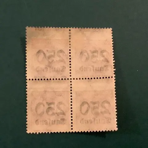 Duitse Rijk 1921 - Infla : 250 duizend volledig fout vertand - Michel 295