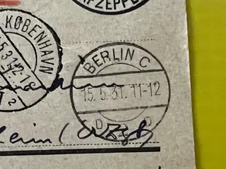 Duitse Rijk - Baltic Sea flight, on-board post 1931 with drop-off in Copenhagen - Sieger 108 C a