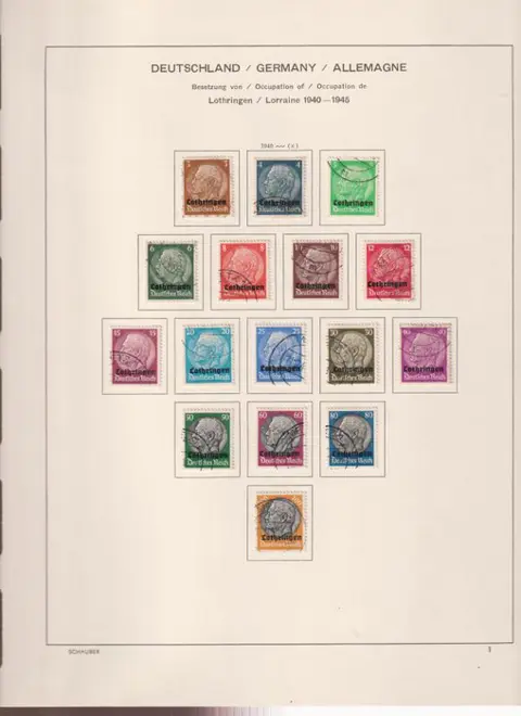 Duitse-Bezetting. 1940/1945 - Elzass, Lotheringen, Luxemburg,, Ukranie, Oostland.