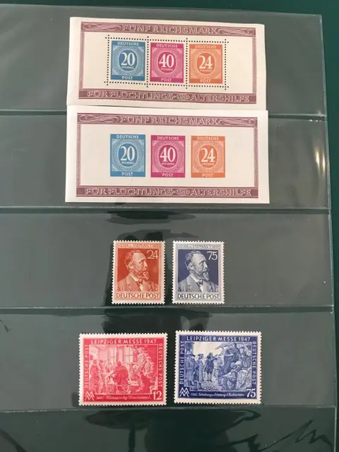Geallieerde bezetting - Duitsland 1946/1948 - Drie jaargangen met blokken - Michel 911/970 en blok 12A/12B