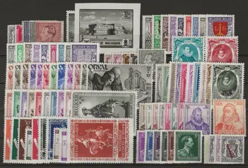 België 1940/1959 - reeksen en gedeeltelijke jaargangenmet blok Anseele - postfris - OBP/COB tussen 527 en 1113 + BL26