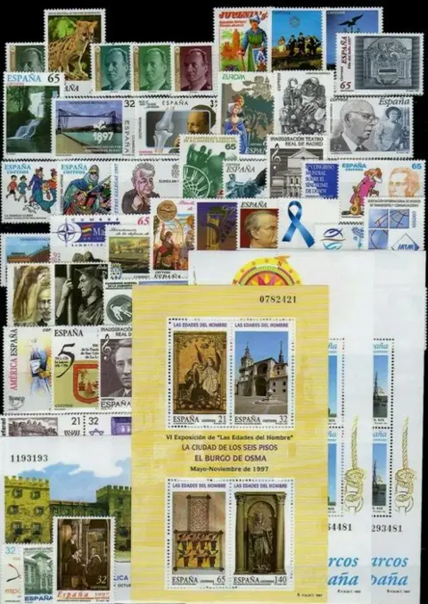 Spanje 1994/1999 - Complete collection of stamps on stock cards