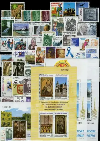 Spanje 1994/1999 - Complete collection of stamps on stock cards