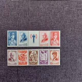 Frankrijk 1943/1964 - “Philatec Paris” and “Au profit du secours national” sets - Block 6 und 571A und 580A