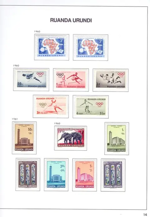 Ruanda-Urundi 1948/1961 - Volledige verzameling zonder blokken met alle volledige uitgiften