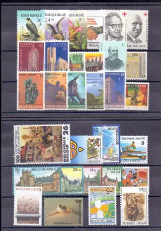 België 1985/1994 - 10 Jaargangen zoals in Davo LX-album IV (zonder boekjes)