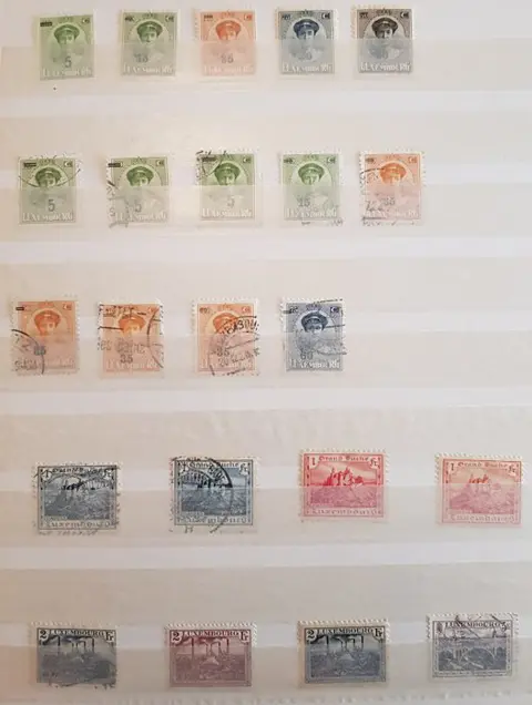 Luxemburg - Partij Luxemburgse postzegels