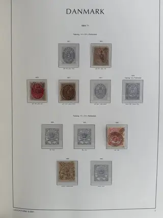 Denemarken 1864/2013 - Collectie met julvellen in twee Leuchtturm albums met cassette