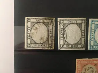 Italiaanse oude staten - Napels - Great selection of stamps - Sassone n. 19, 19a, 20a, 20b, 20d, 21a, 21f