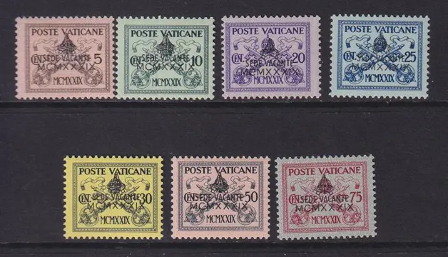 Vaticaanstad 1938/1939 - Samenstelling. - Michel: 67/79