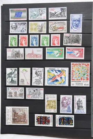 Frankrijk 1980/1985 - Modern set, mint**, deluxe + FDC