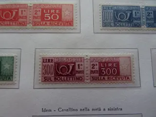 Italiaanse Republiek 1946/1973 - Italy 1946/1973 postal parcels, set of 39 mint values; 300 lire hinged