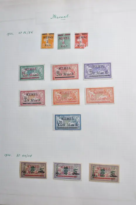 Duitsland voor 1949 - Partij met o.a. Memel, Danzig, Reich, Zones, briefkaarten, PWS, voedselbonnen en meer