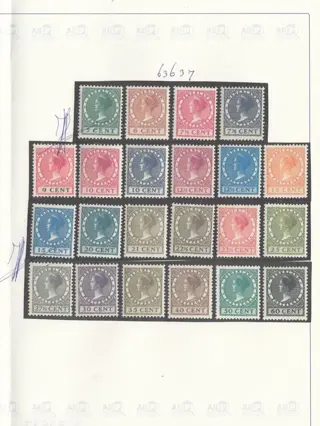 Nederland 1926/1939 - Koningin Wilhelmina type 'Veth' - NVPH 177/198