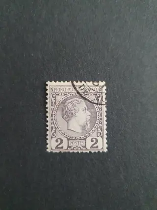 Monaco 1885 - Nice cancellations on 4 and 5 - Série Charles III du n°1 à 8