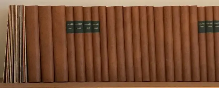 België 1936/1986 - Balasse Magazine - Ingebonden in 43 boeken + 13 losse exemplaren - HET naslagwerk van de Belgische Filatelie