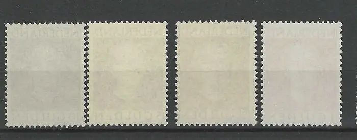 Nederland 1949/1951 - Koningin Juliana ´En face´ - NVPH 518/533 + 534/537