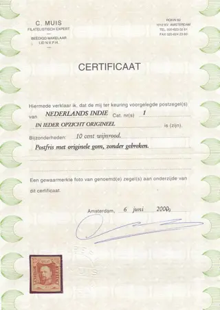 Nederlands-Indië 1864 - Koning Willem III - NVPH 1