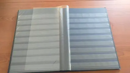 Voorraadboeken - Second hand: a set of 5 empty 44-page binders with black background