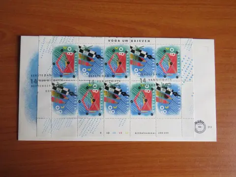 Nederland 1952/1955 - Selectie FDC's met velletjes - NVPH E87a, E304a, E313a