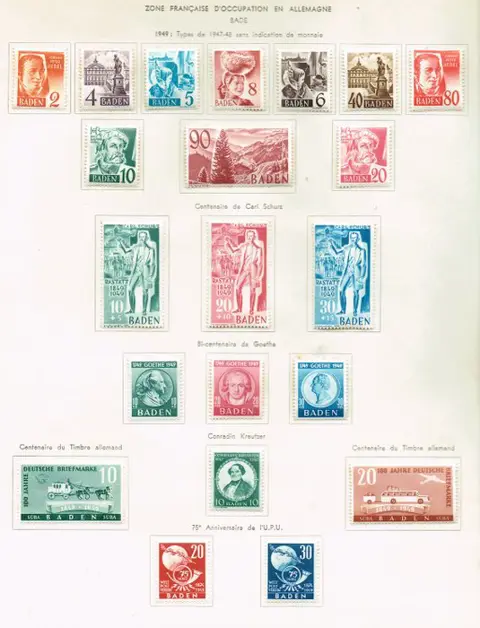Geallieerde bezetting - Duitsland (Franse zone) 1946/1949 - Complete collection with all blocks