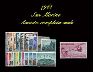 San Marino 1957/1989 - Complete collection of ordinary mail, airmail, souvenir sheets and booklets of the period MNH. 1961 - Sassone dal N 491 al N 1272