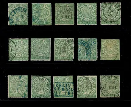 Noord-Duits Postgebied - Lot with 330 cancelled stamps