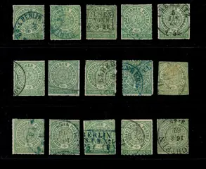 Noord-Duits Postgebied - Lot with 330 cancelled stamps