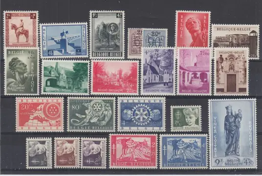 België 1954 - Volledig jaar 1954 3x - OBP 938/60 (3x)