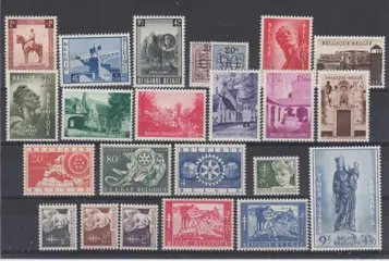België 1954 - Volledig jaar 1954 3x - OBP 938/60 (3x)