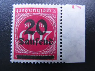 Duitse Rijk - DR Nr. 282II K, 1923, kopfstehende Kehrdruck, postfrisch, BPP Attest