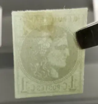 Frankrijk 1870 - Classic French stamp, No. 39 Bordeaux issue, 1 c. Dark olive 1st state - Yvert et tellier N°39