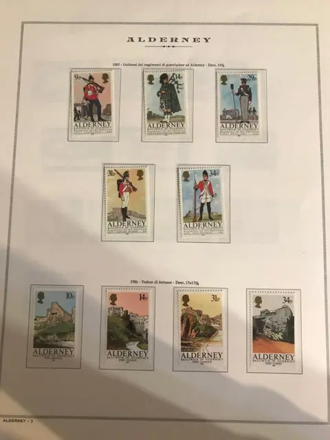 Faeröer 1975/1987 - Mounted on album with mounts