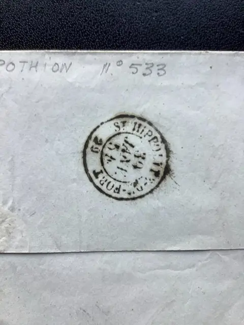 Frankrijk 1854 - 2 letters, Paris postmarks