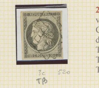 Frankrijk 1849 - Quote: over €17,000 - Beautiful first series of ND Ceres classics including n°5x/certificate and - Entre les n°1 et 6