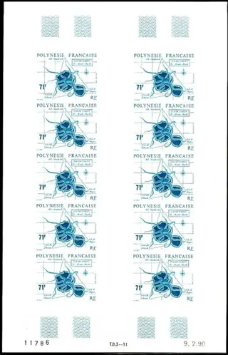 Frans-Polynesië 1990 - Polynesia imperforate 1990 Yvert N°354- 357, the Maohi world