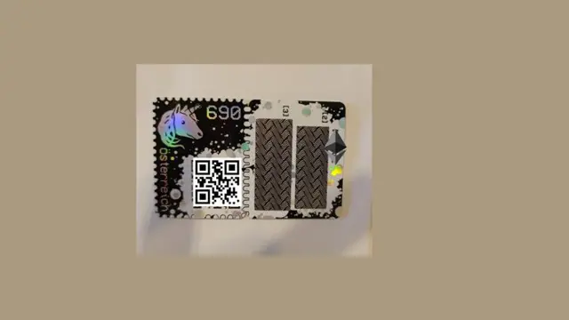 Oostenrijk 2019 - The first crypto stamp in the world
