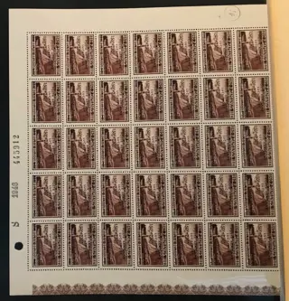 België 1947/1950 - Luchtpostzegel "Internationale Postzegeltentoonstelling NY - CIPEX" + "Helikopter" - In VOLLEDIGE Panelen & Vel FR + NL - OBP PA15/23A + PA25