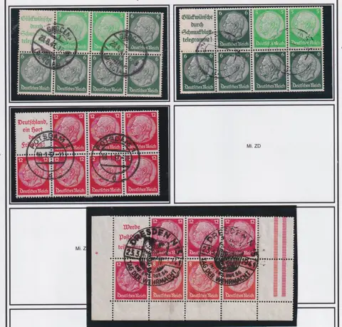 Duitse Rijk 1937/1939 - Partij H.Blatter.