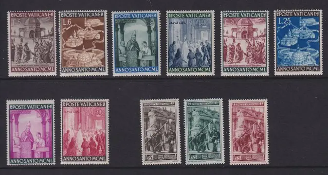 Vaticaanstad 1949/1955 - Samenstelling. - Michel; 149/160,163/184,187/191,207/240