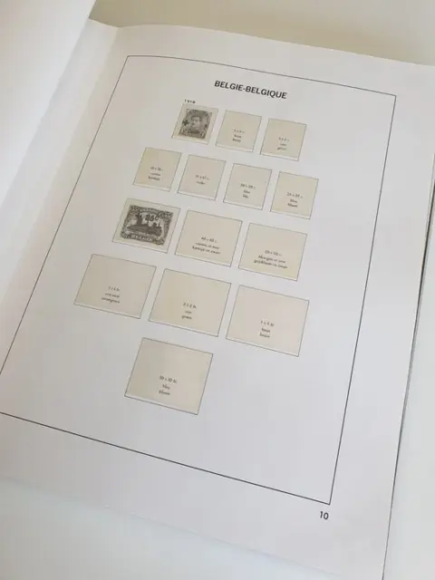 België - Accessories: Davo deluxe Belgium album N°1 (1849 to 1949) like new