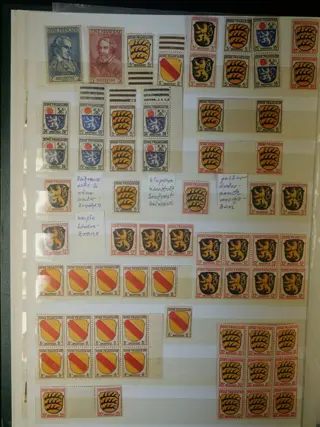 Geallieerde bezetting - Duitsland - Zones 1945–1949, stock book crammed with stamps