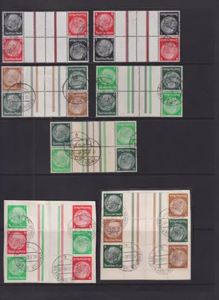 Duitse Rijk 1932/1936 - Combinaties. P van Hindenburg.