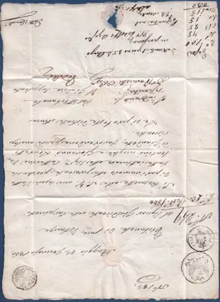 Italiaanse oude staten - Sardinië 1859/1860 - Circulated cover with Sardinian stamps used during the validity period of Modena - Sassone N. 13Ba, 16C