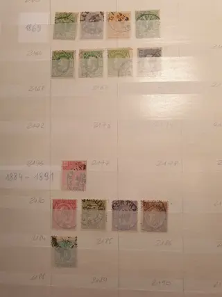 België 1863/1960 - Verzameling met doubletten in 2 insteekalbums