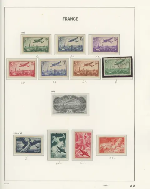 Franse kolonie 1930 - Airmail - Beautiful extensive collection with complete series, n°14 (cancelled), LVF series, etc. - Depuis le n°5 + Guynemers + LVF