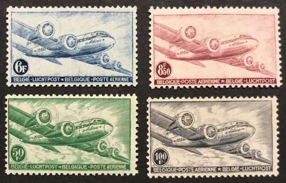 België 1930/1958 - Luchtpostzegels - Volledige Rubriek - Alle Uitgiften - POSTFRIS - PA1/PA35