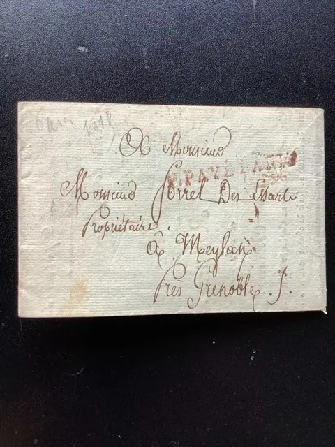Frankrijk - Letters 1809 and 1918 PREPAID PARIS red