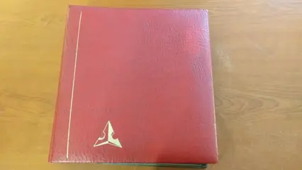 Voorraadboeken - Second hand: a set of 4 Ceres binders with 48 empty pages with black background, ‘I.D.’ mark