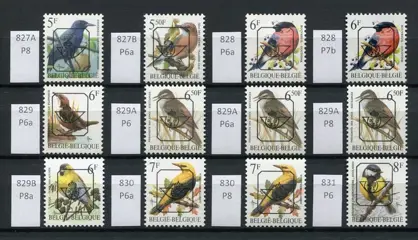 België 1986/1996 - Gespecialiseerde Verzameling Voorafstempelingen op BUZIN met de papiersoorten - OBP Serie 66